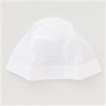【プール用品】ロングヘア―用スイムキャップ（ホワイト）サイズ L