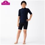 【水着】（男の子）トップバリュ ストレッチ スーパーロング丈パンツ（クロ）サイズ 140cm