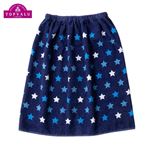 【プール用品】60cm丈 星柄 ラップタオル（ネイビー）サイズ 60cm