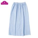 【プール用品】80cm丈 無地 ラップタオル（サックス）サイズ 80cm