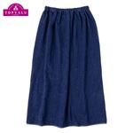 【プール用品】80cm丈 無地 ラップタオル（ネイビー）サイズ 80cm