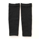 【産前～産後】 助野 Liite 着圧レッグウォーマー 30cm丈 裾フラット（チャコールグレー）サイズ フリーサイズ