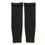 【産前～産後】 助野 Liite 着圧レッグウォーマー 40cm丈 裾フラット（チャコールグレー）サイズ フリーサイズ