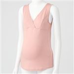 【産前～授乳期】サンリーフ モダール ストレッチ ブラキャミソール（ピンク）サイズ マタニティM