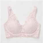 【産前～授乳期】サンリーフ モダール ストレッチレース モールドブラトップ（ピンク）サイズ マタニティM