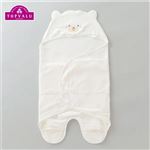 トップバリュ やわふわコットン おくるみ（ホワイト）サイズ 50～60cm