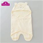トップバリュ やわふわコットン おくるみ（クリーム）サイズ 50～60cm