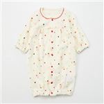 スムース くま総柄 ドレスオール 2WAYオール（レッド）サイズ 50～60cm