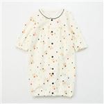 スムース くま総柄 ドレスオール 2WAYオール（ネイビー）サイズ 50～60cm