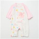 スムース ぞう柄 フィットオール（ピンク）サイズ 60～70cm
