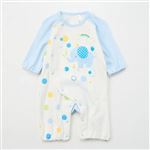 スムース ぞう柄 フィットオール（サックス）サイズ 60～70cm