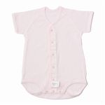 ラモルフェ 半袖前開ボディスーツ（ピンク）サイズ 50～60cm