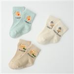 クルーソックス 3足組 靴下（おでん柄）サイズ 9～15cm