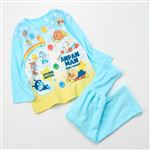 アンパンマン お着替え応援 スムース 長袖パジャマ 腹巻付（サックス）サイズ 90cm