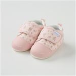 ファーストシューズ 花柄 ワンベルト ベビーシューズ（ピンク）サイズ 12cm