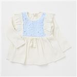 Katie Closet クロシェ編みトップス（オフホワイト）サイズ 90cm