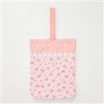 Katie Closet 小花柄 キルトシューズバッグ（ピンク）