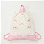Katie Closet リボン キルトナップサック（アイボリー）