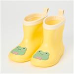 ベビー レインブーツ カエル柄 長靴（イエロー）サイズ 14cm