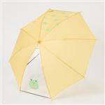 ベビーかさ カエル柄 手開き 傘（イエロー）サイズ 40cm