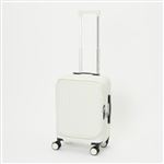 トップバリュ サイドオープンジッパーキャリー M（シロ）サイズ 61cm