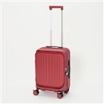 トップバリュ サイドオープンジッパーキャリー M（アカ）サイズ 61cm