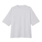 メンズ TVC 遮熱スムース無地五分袖Tシャツ（シロ）L ※他サイズは詳細から選択
