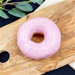 【店内焼きあげパン】 ふんわりリングドーナツ（ストロベリーチョコ）（1個）※【16時以降の配送限定】
