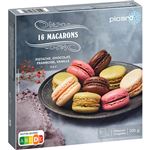 ★picard（ピカール）4種類のマカロン（チョコレート、フランボワーズ、バニラ、ピスタチオ）16個入