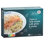 ★picard（ピカール）サーモンのアーモンドパン粉焼き リゾット、ポロネギのフォンデュ 350g