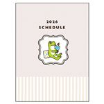 グリーティングライフ【2026年版】かえるの時間 A6手帳 CD‐1383‐MK