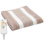 広電 おやすみ・おはようタイマー電気掛敷毛布（ブラウン）CWK553B‐BG