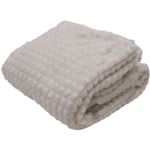 広電 マシュマロタッチフランネル敷毛布（ホワイト）CWA401G‐WM