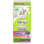 【ペット用】ユニ・チャーム デオトイレ 複数ねこ用 ふんわり香る消臭・抗菌シート ボタニカルの香り 16枚
