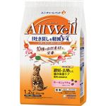 【ペット用】ユニ・チャーム AllWell 10種の自然素材 避妊去勢した猫の体重ケア 筋肉の健康維持用 サーモン＆ツナ味 1.2kg（300g×4袋）