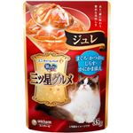 【ペット用】ユニ・チャーム 銀のスプーン 三ツ星グルメ パウチ ジュレ まぐろ・かつおにしらす・かにかま添え 35g