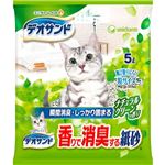 【ペット用】ユニ・チャーム デオサンド 香りで消臭する紙砂 ナチュラルグリーンの香り 5L