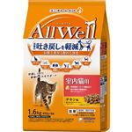 【ペット用】ユニ・チャーム AllWell 室内猫用チキン味挽き小魚とささみフリーズドライパウダー入り 1.6kg（400g×4袋）