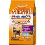 【ペット用】ユニ・チャーム AllWell 15歳以上の腎臓の健康維持用 フィッシュ味 挽き小魚とささみ フリーズドライパウダー入り 750g（375g×2袋）
