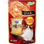 【ペット用】ユニ・チャーム 銀のスプーン 三ツ星グルメ パウチ ジュレ まぐろ・かつおにサーモン添え 35g