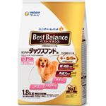 【ペット用】ユニ・チャーム ベストバランス カリカリ仕立て ミニチュア・ダックスフンド用 13歳以上用 1.8kg