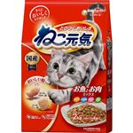 【ペット用】ユニ・チャーム ねこ元気 お魚とお肉ミックス まぐろ・白身魚・チキン・緑黄色野菜入り 2kg