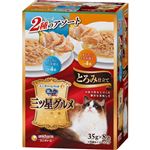 【ペット用】ユニ・チャーム 銀のスプーン 三ツ星グルメ パウチ とろみ仕立て まぐろ＆ささみ 35g×8袋