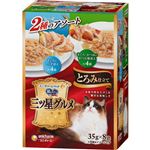 【ペット用】ユニ・チャーム 銀のスプーン 三ツ星グルメ パウチ とろみ仕立て まぐろ＆かつお 35g×8袋