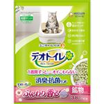 【ペット用】ユニ・チャーム デオトイレ ふんわり香る消臭・抗菌サンド ホワイトフローラルの香り 3.8L