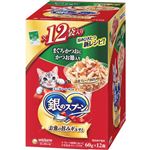【ケース販売】【ペット用】ユニ・チャーム 銀のスプーン パウチ まぐろ・かつおにかつお節入り 60g×12個