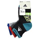 （キッズ）adidas サイドロゴショート丈ソックス 3足組B サイズ 21～23cm