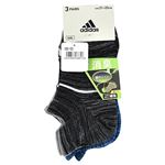 （キッズ）adidas ライン総メッシュスニーカー丈ソックス3足組 サイズ 21～23cm