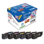 JIT エプソンIC6CL80L互換 リサイクルインクカートリッジ JIT－AE80L6P
