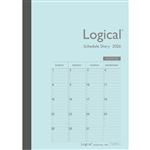 ナカバヤシ ロジカルダイアリー2026月間ノート（ブルー）A6 NS‐ A6 02‐26B‐AB